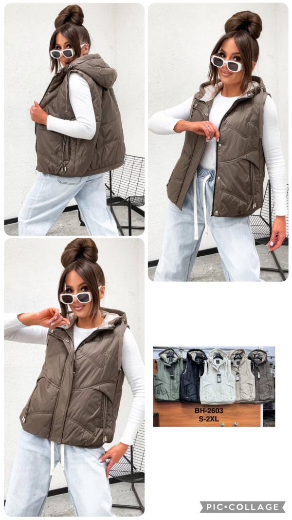 Kamizelki damkie Roz S-2XL, 1 Kolor Paczka 5 szt